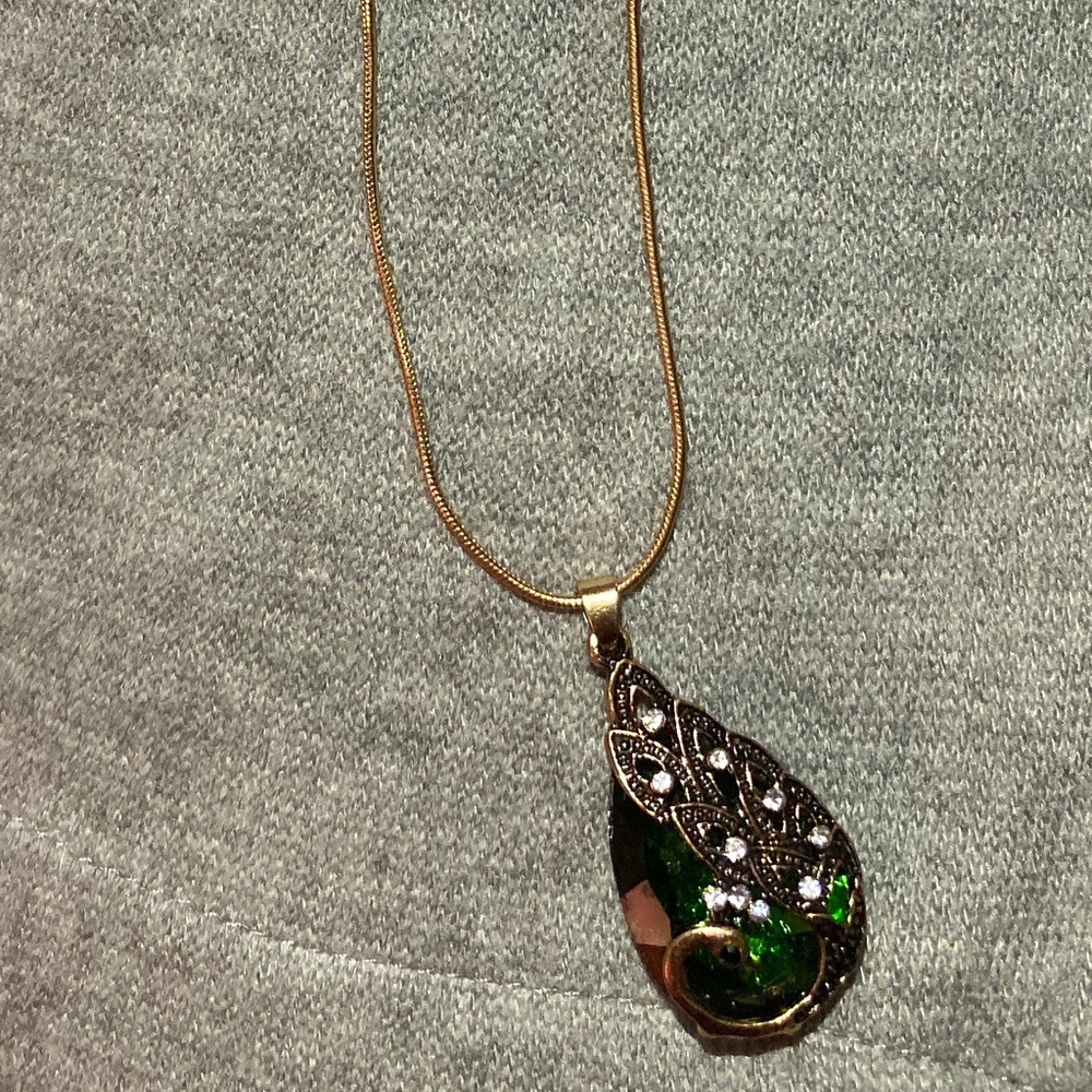 Vintage Peacock Jewelry Set